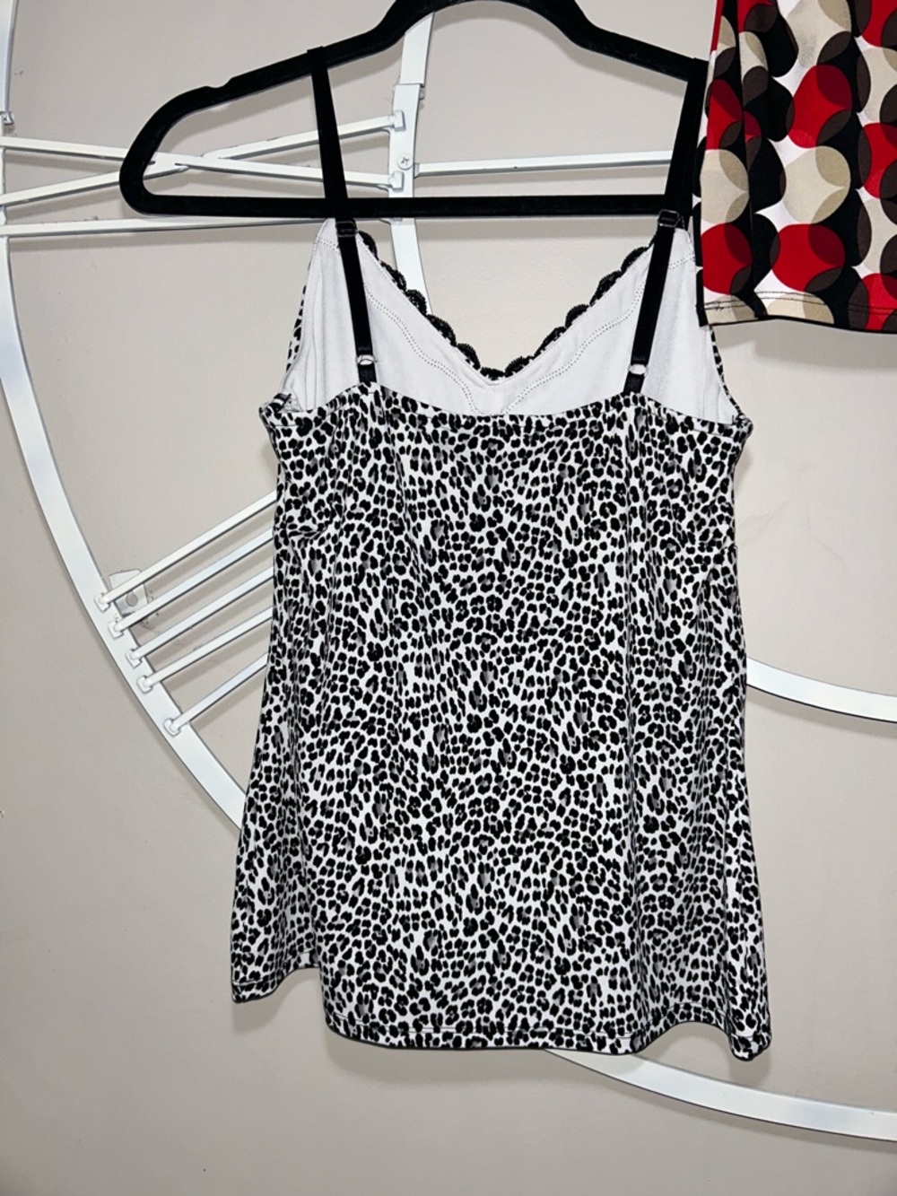 3x White House Black Market WHBM Mixed Print Lace-Trim Cami Tank Top Lot - Picture 8 of 10